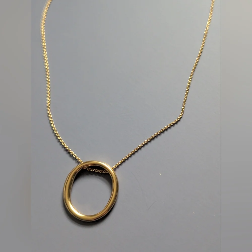 Madewell Oval Pendant Necklace - Picture 2 of 8
